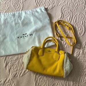 Yellow coach purse